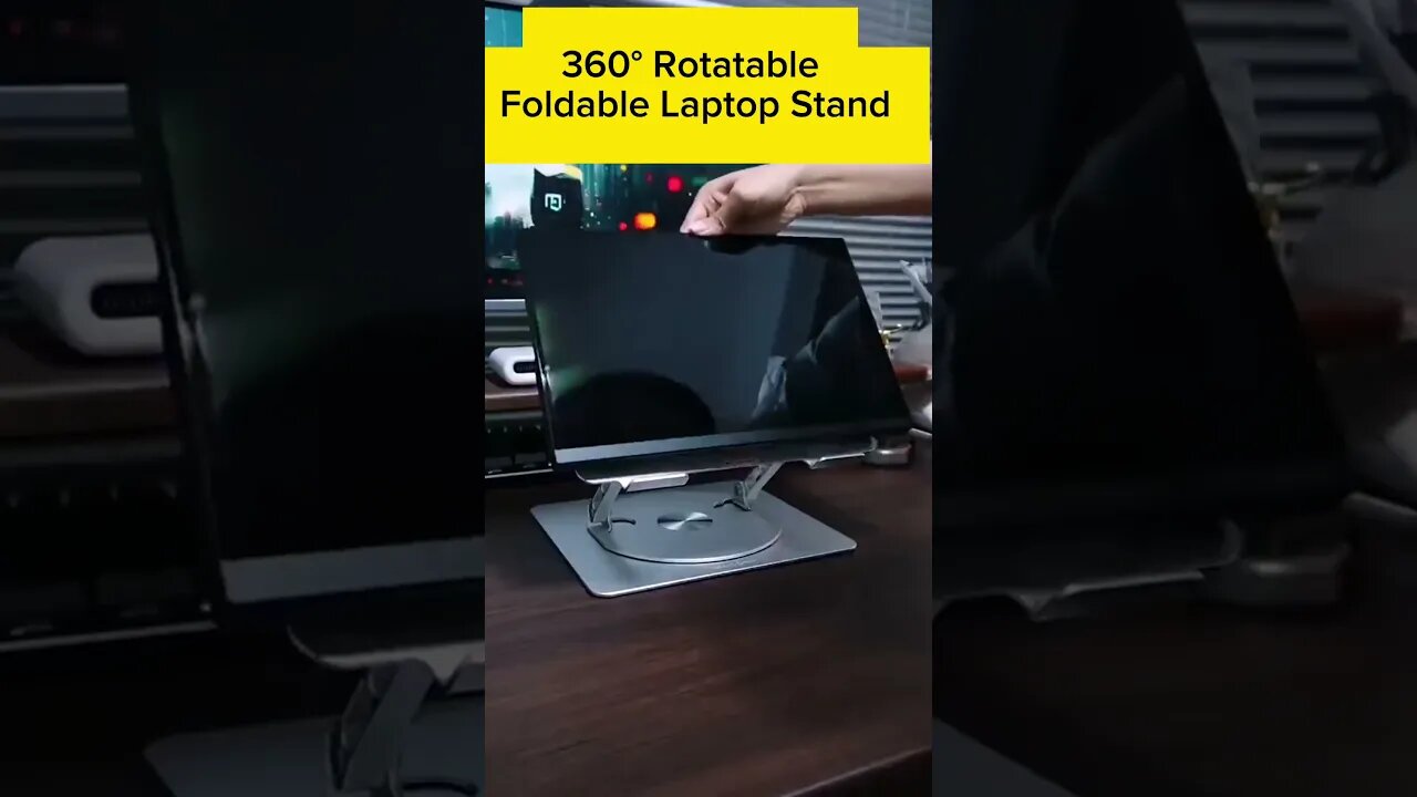360° Rotatable Foldable Laptop Stand | Aluminum Alloy | Notebook Holder, LAPTOP HOLDER 😍
