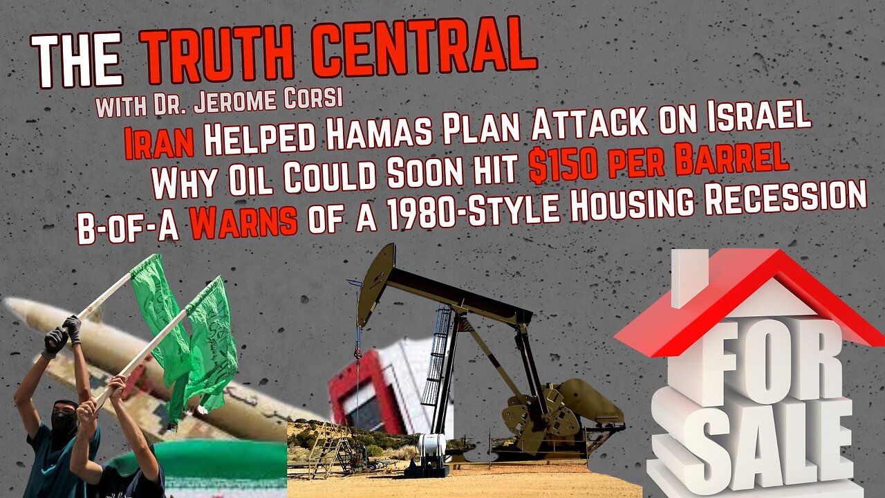 Iran Helped Hamas Plan Attack on Israel; Why Oil Could Hit $150 pre Barrel