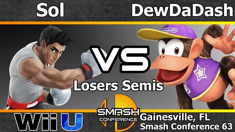 Noble|Sol (Little Mac) vs. DewDaDash (Diddy) - Losers Semis - SC63