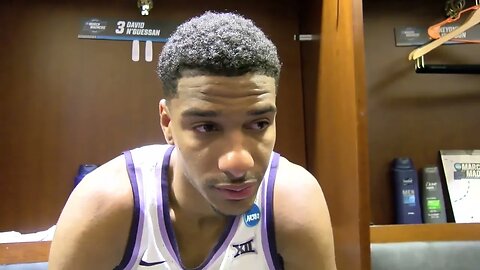 Kansas State Basketball | David N'Guessan Postgame Interview | Florida Atlantic 79, K-State 76