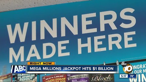 Mega Millions jackpot hits $1 billion