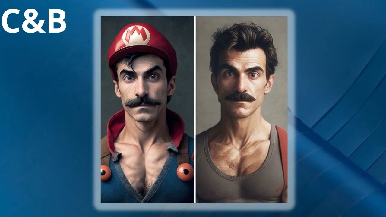 SUPER MARIO BROS IN DARK FANTASY #ia #midjourney #cartoon #oldcartoon #darkfantasy