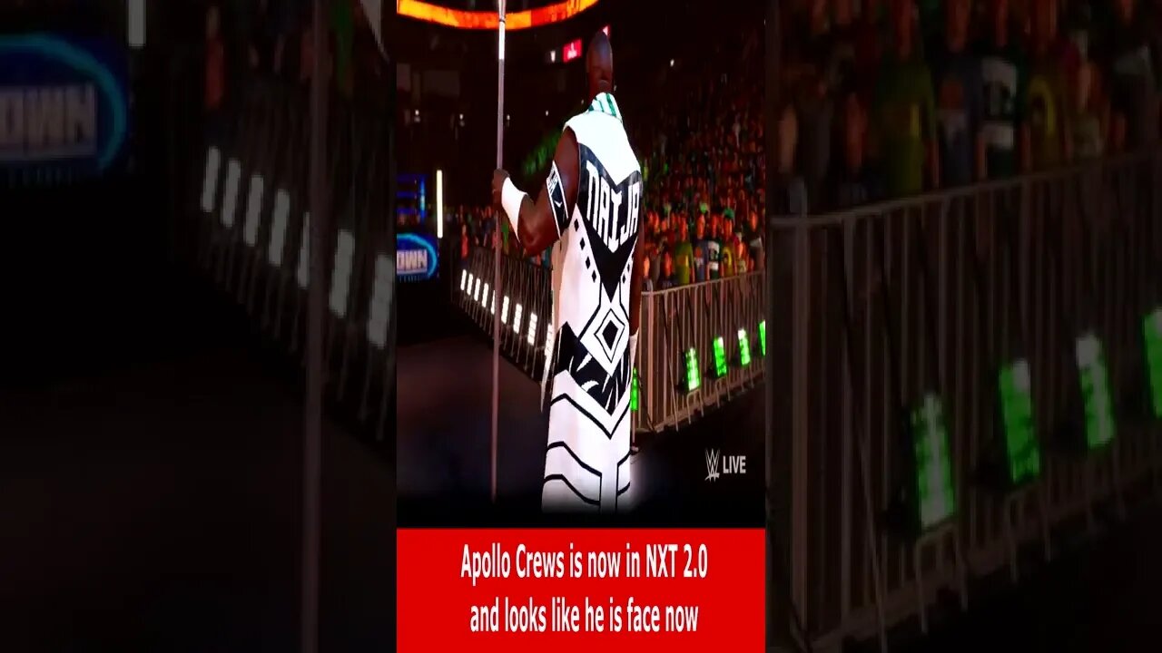 #SHORTS Apollo Crews is now in NXT 2.0 and looks like he is face now