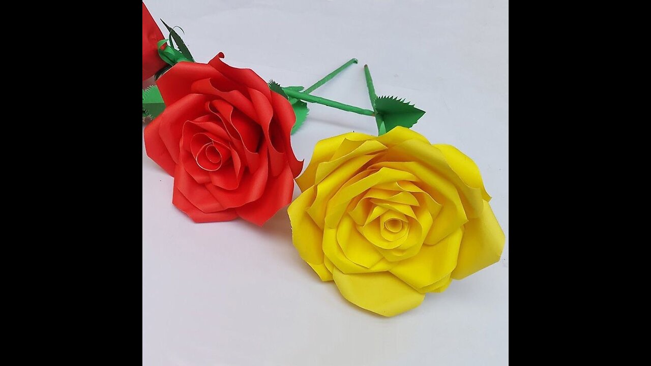 Paper Roses - How to Make VeryEasy and Simple Paper Rose Sterile