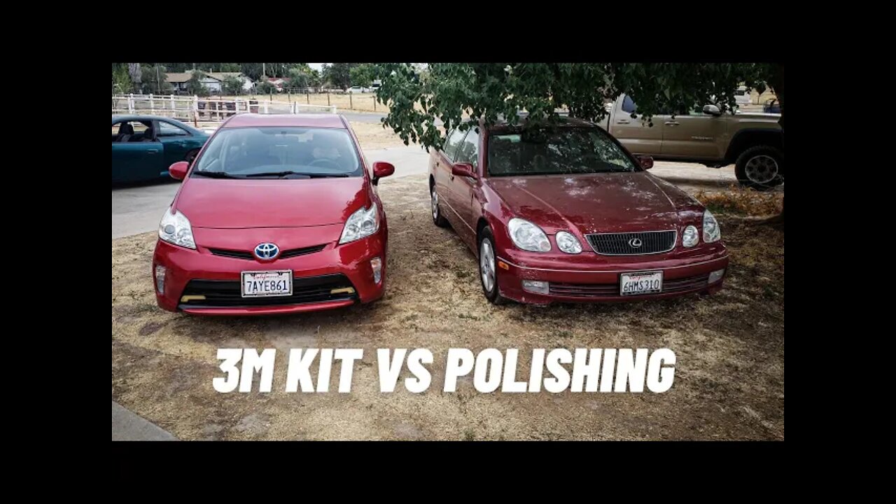 Do headlight restore kids actually work? 3M Headlight Restore Kit VS. Polishing!