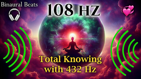 🔊 108 Hz Binaural Beat 🎼 Perfect Fifth Harmonics / DARK SCREEN