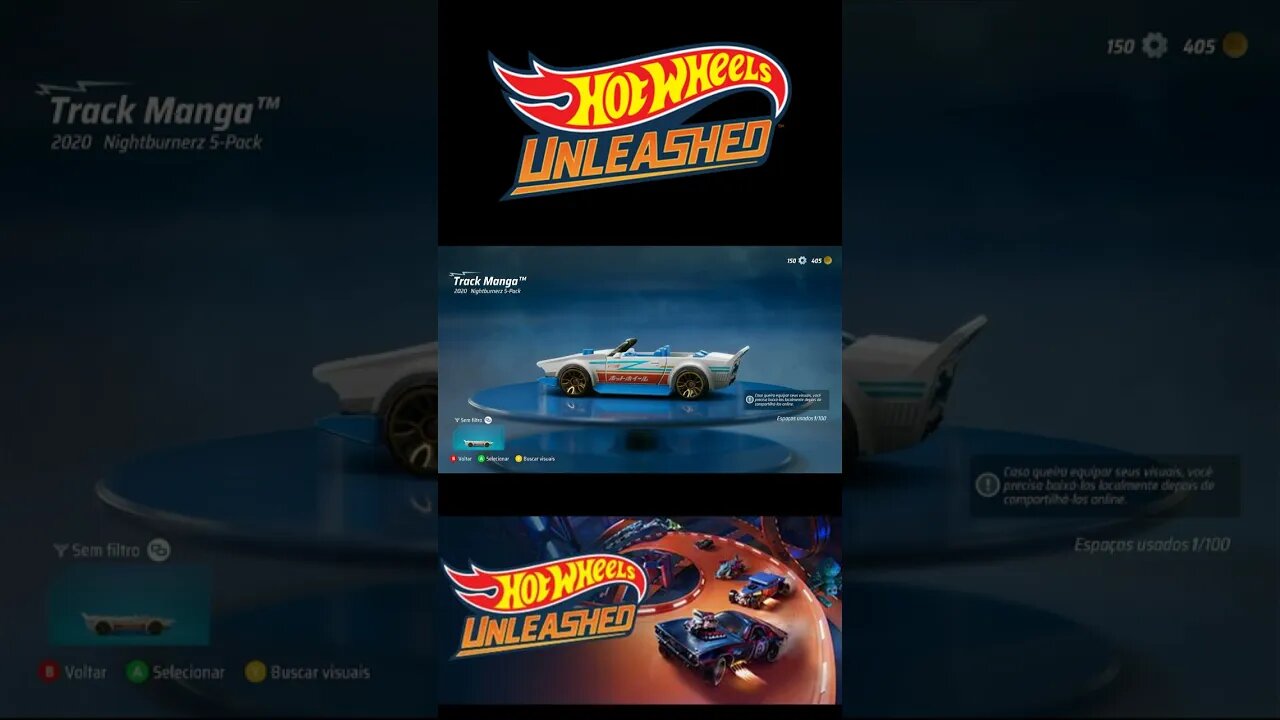 HOT WHEELS UNLEASHED-TRCK MANGA 2020 NIGHTBRUNERZ 5 PACK