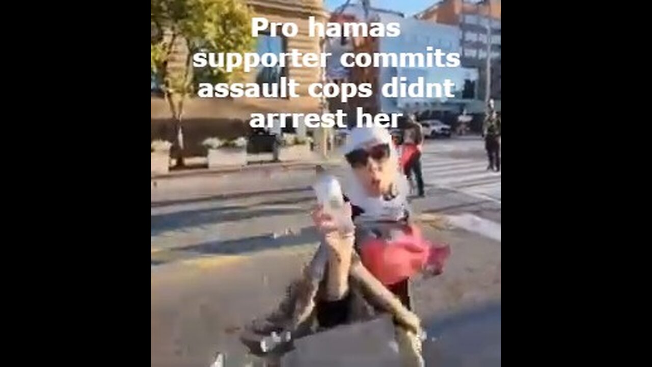 Pro hamas supporter commits assault on a independent journalist In front of the cops