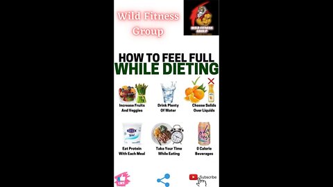 🔥How to feel full while dieting🔥#fitness🔥#wildfitnessgroup🔥#shorts🔥