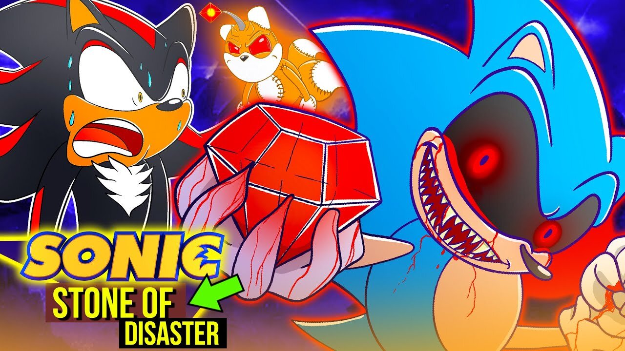 SONIC EXE pegou a pedra BANIDA | SONIC Stone of Disaster - Rk Play