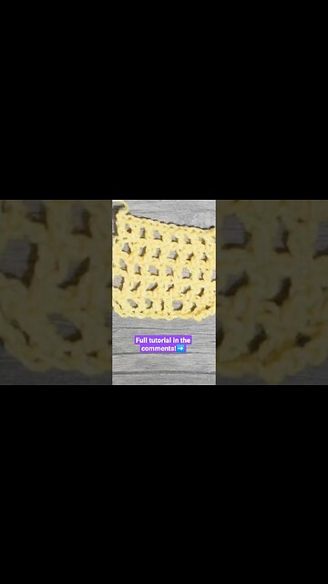 How to Crochet the Small Mesh Stitch for Summer Projects #crochet #shorts
