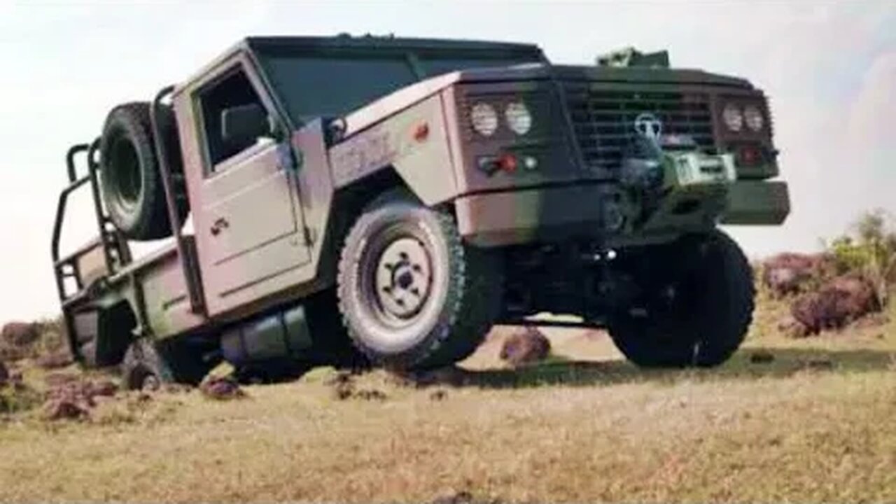 TATA Motors Military 4X4 LSV Crossing Up Stream River At Jammu