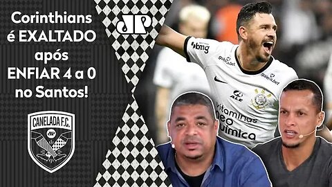 "O Corinthians É GIGANTE, FOI PERFEITO contra o Santos e..." Timão é EXALTADO após 4 a 0!