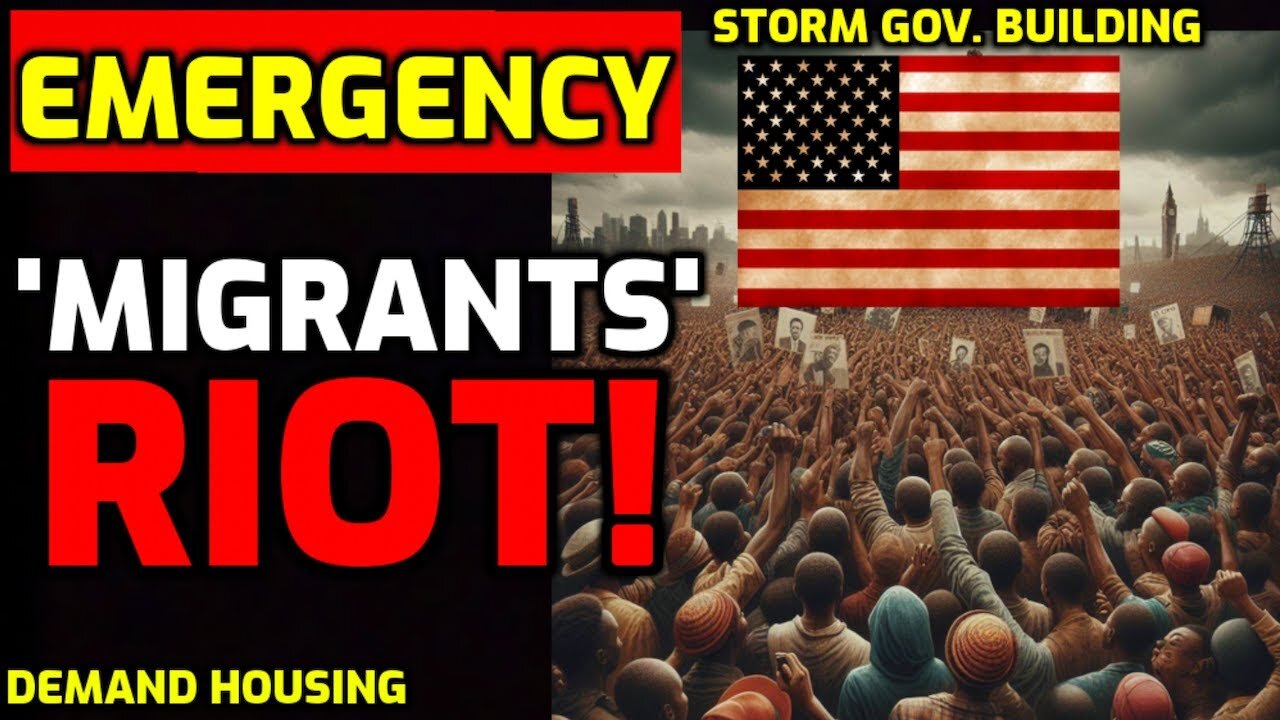 Just NOW! Migrants RIOT! - STORM Government Building! - Demand FREE HOUSING - Police BATTLE