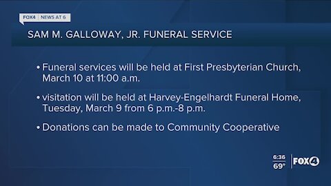 Sam Galloway funeral service