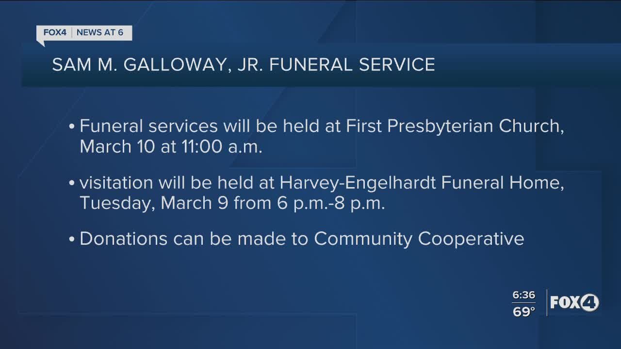 Sam Galloway funeral service