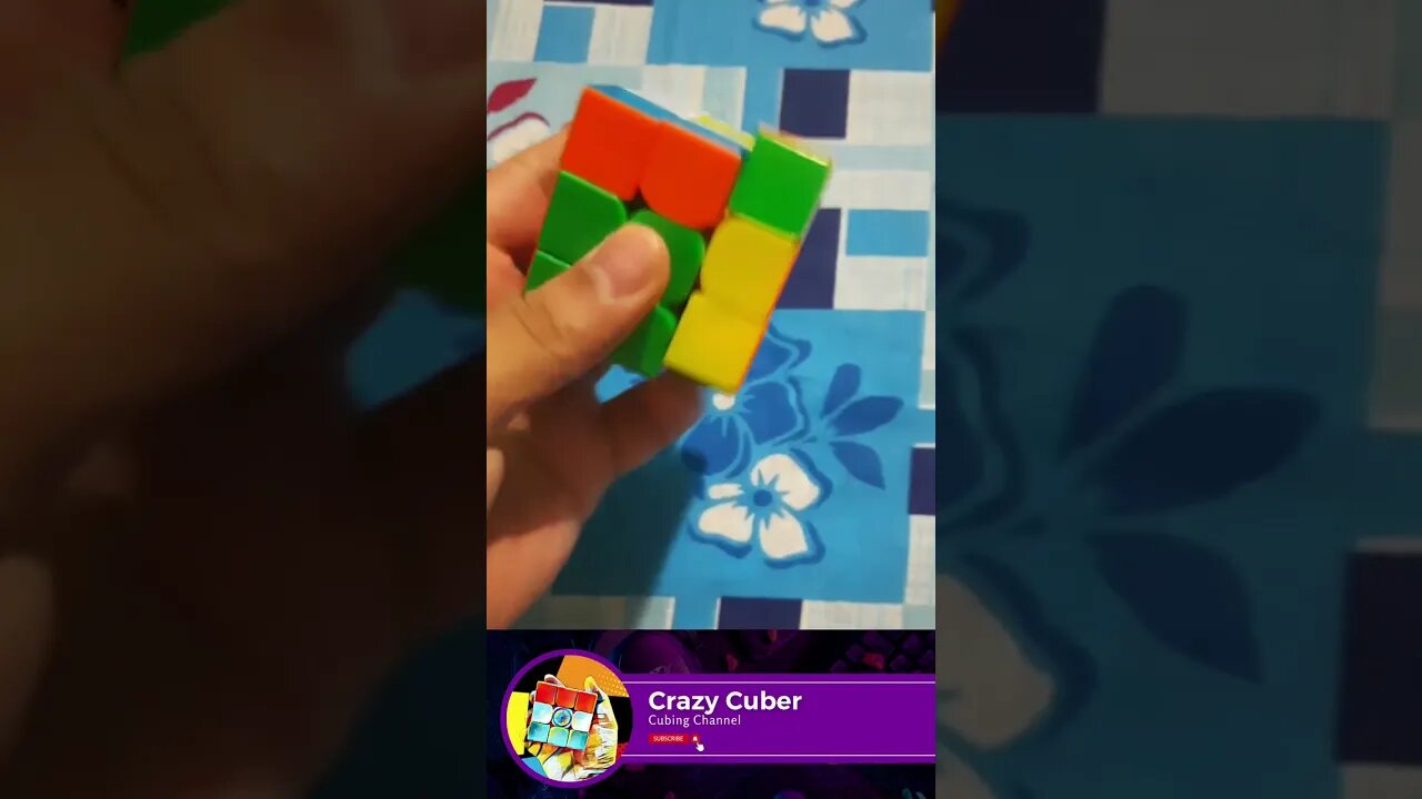 YuXin rubik's cube cool move with one hand |Crazy Cuber| #shorts #viral #trending #youtubeshorts