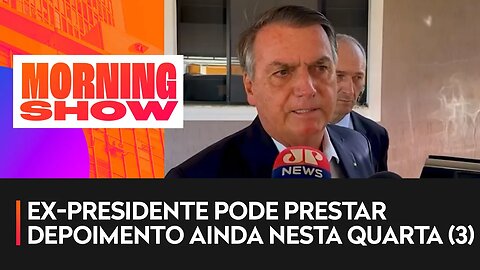 Advogados de Jair Bolsonaro chegam à Polícia Federal