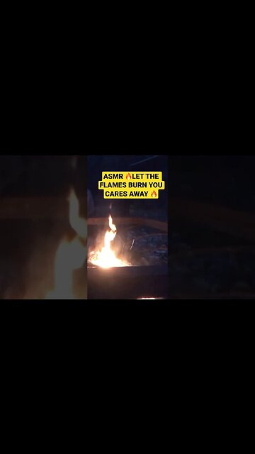 ASMR BREATHING AND FIRE BURN YOUR CARES AWAY#asmrantistress #asmrshortsvideo