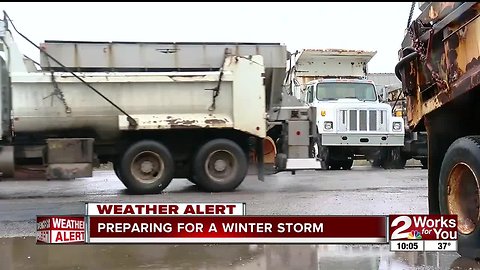 Tulsa plow crews on standby for winter weather