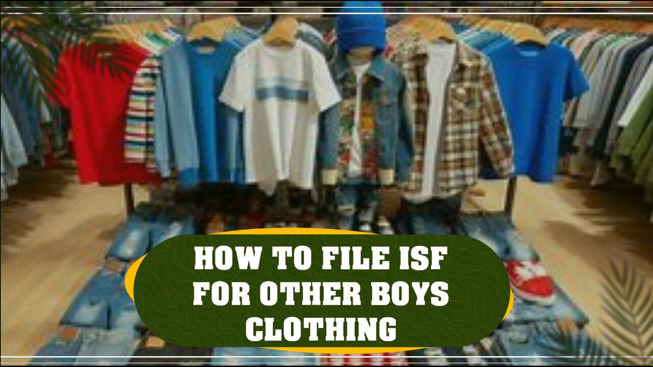 Demystifying ISF for Boys' Clothing: A Step-by-Step Guide to Smooth Importation