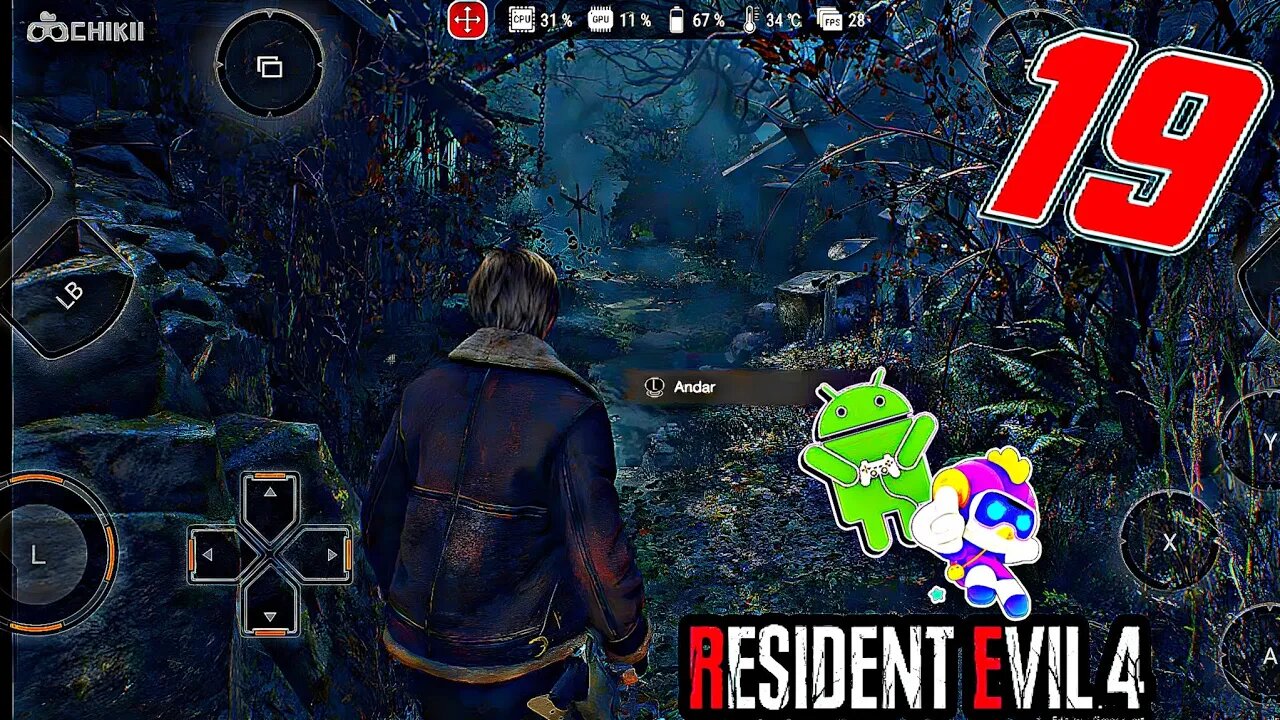 RESIDENT EVIL 4 REMAKE JOGANDO NO CELULAR| COM O APLICATIVO CHIKII EP19