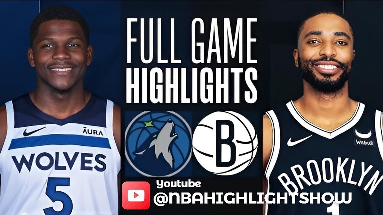 Minnesota Timberwolves vs Brooklyn Nets Full Game Highlights | Jan 25 | 2024 NBA Season