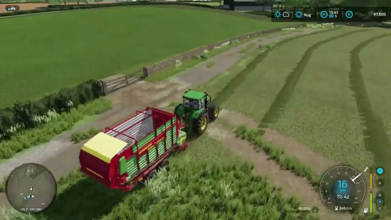 Bailing at Attingham Part 2- FARMING SIMULATOR 22 - Timelapse