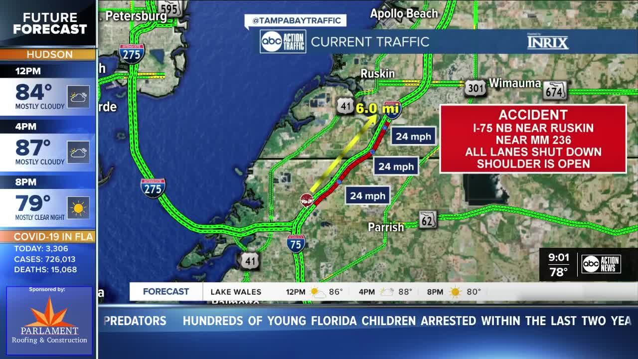 Backup on I-75 after fatal hit-and-run