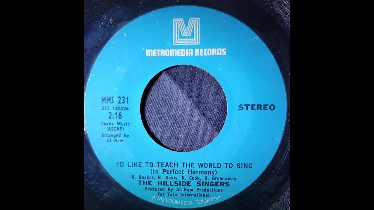 The Hillside Singers – I’d Like to Teach the World to Sing in Perfect Harmony