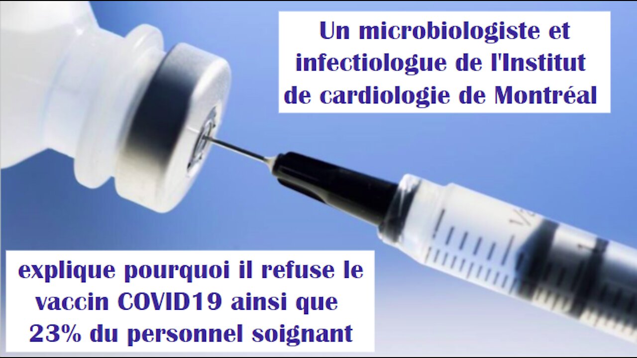 Entrevue du Dr Richard Marchand sur le risque du vaccin anti-covid