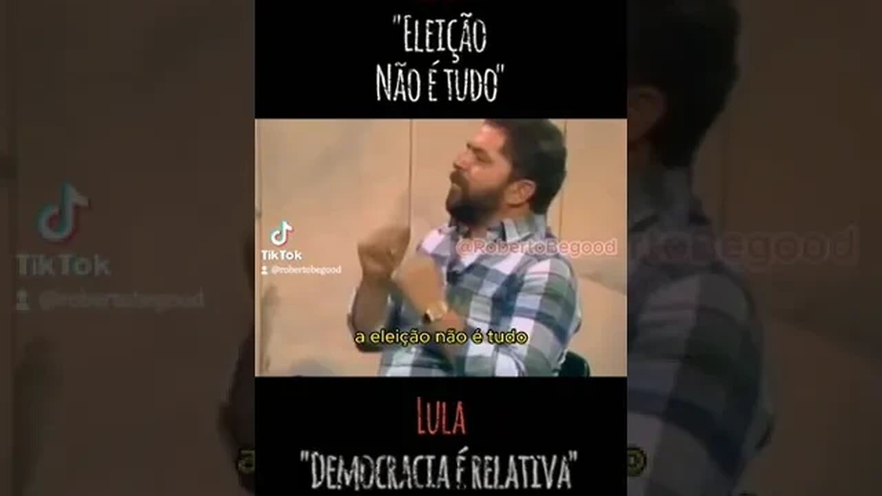 Do mesmo criador de "Democracia relativa, Lula e a "Eleição não é tudo"