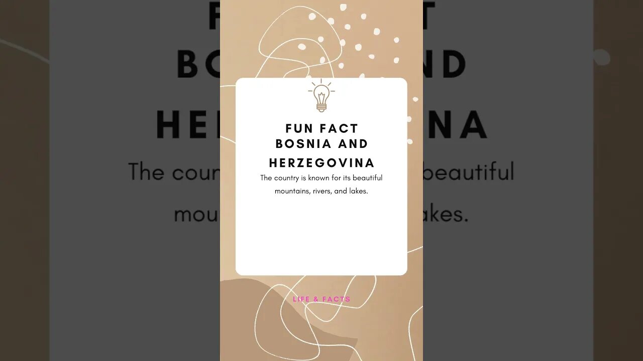 Fun Facts Bosnia Herzegovina