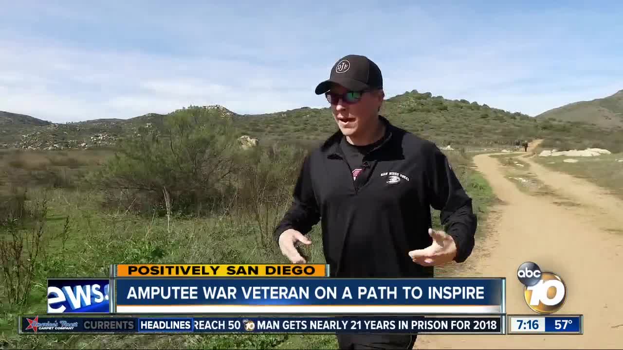 Amputee war veteran on a path to inspire