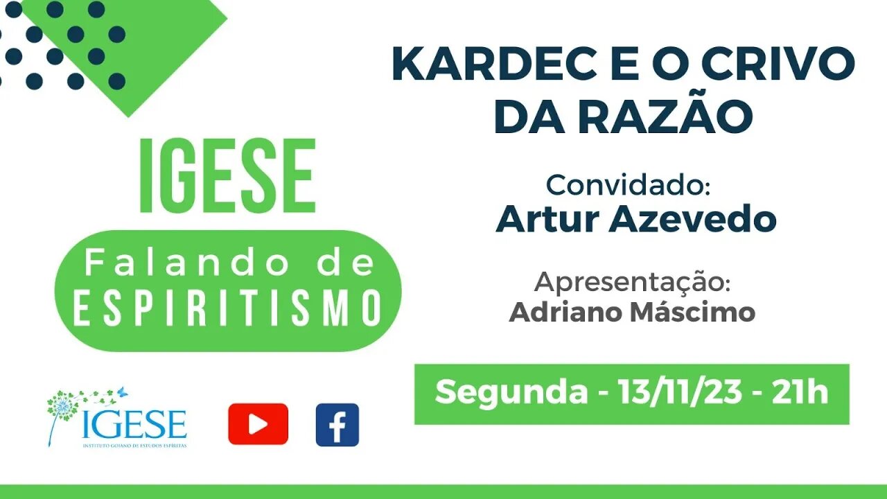 Kardec e o crivo da razão (para o IGESE)