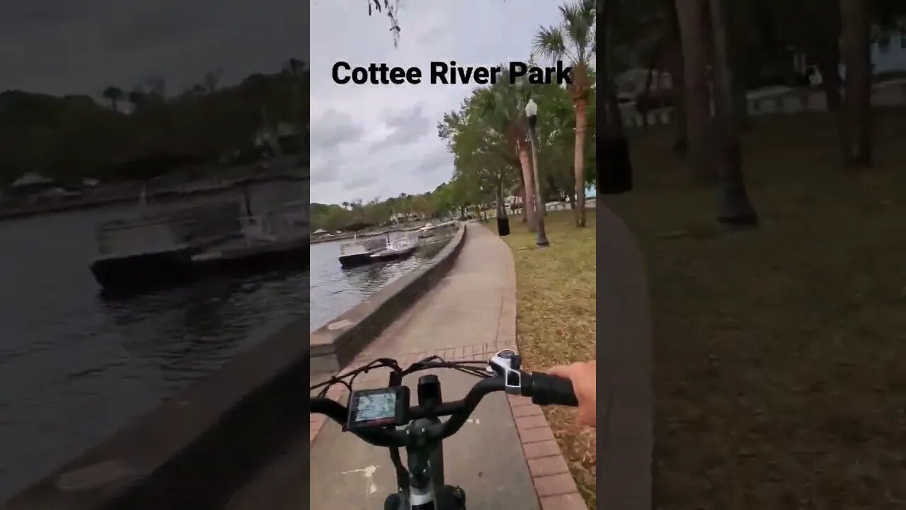 #radpowerbikes in the Cottee River Park off Grand Blvd in New Port Richey #citytour