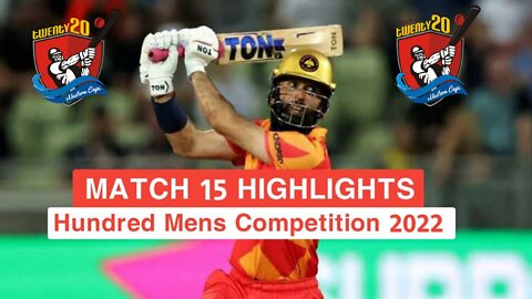 The Hundred Mens Competition 2022 | Match 15 Highlights | Birmingham Phoenix vs Trent Rockets