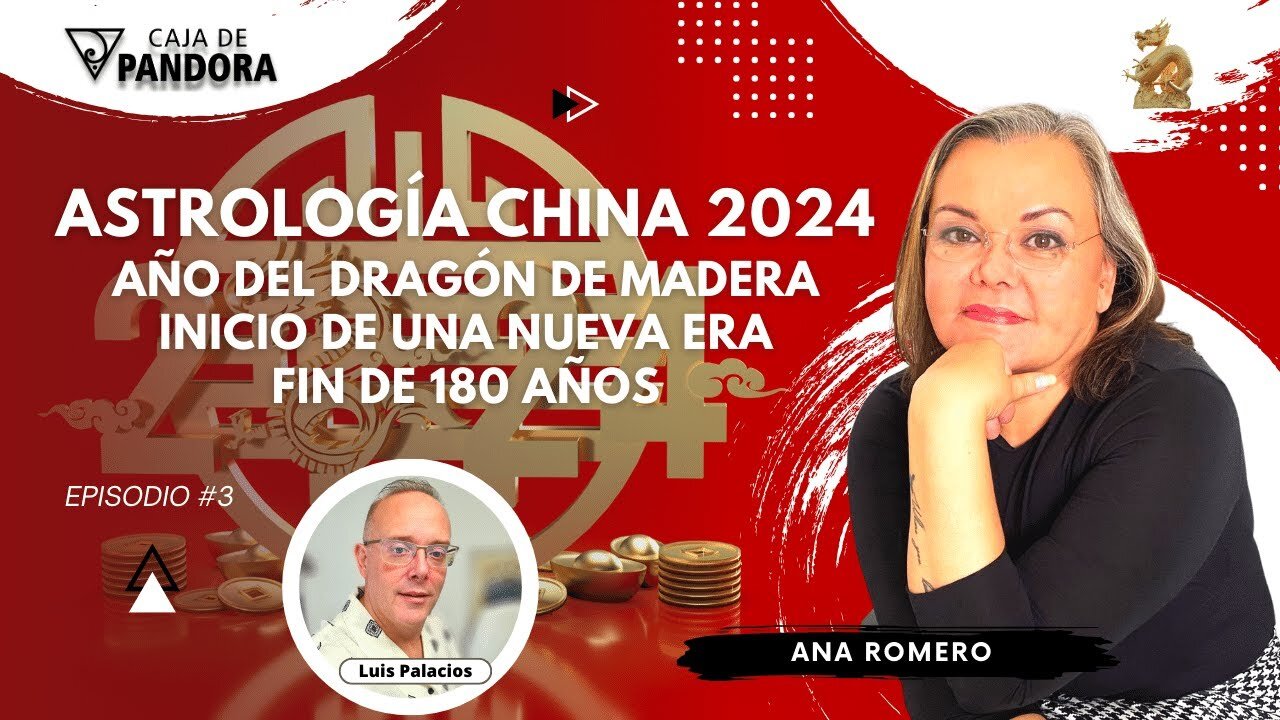 Astrología china 2024. Año del dragón de madera. Inicio de una nueva era con Ana Romero