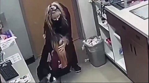 Young Female Working At A Pharmacy Suffers A Sudden Medical Episode And Collapses 💉(2023)