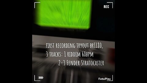 first easy 3 track recording - using br1180 part two