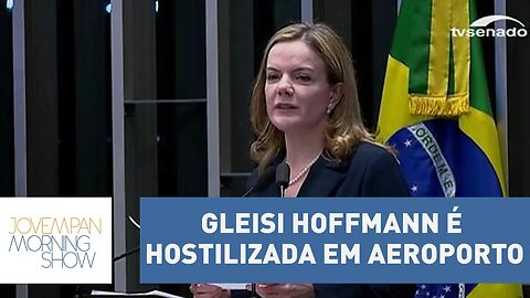 Presidente nacional do PT, senadora Gleisi Hoffmann, é hostilizada por passageira em voo