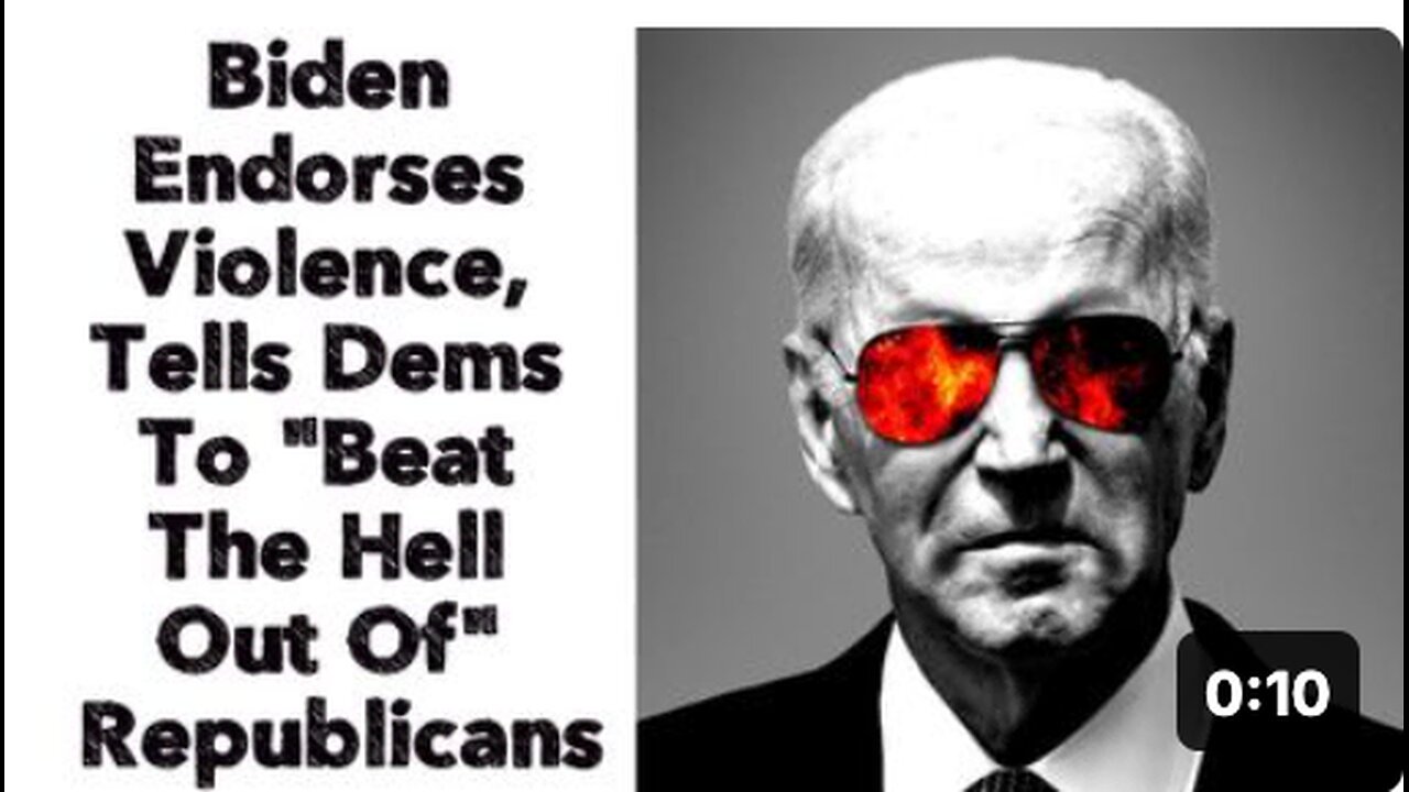 Biden Endorses Violence, Tells Dems To "Beat The Hell Out Of" Republicans