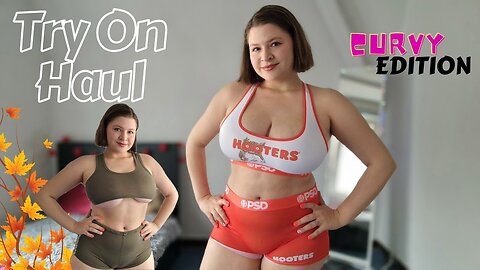 sport shorts and tops on curves 4K Try on haul