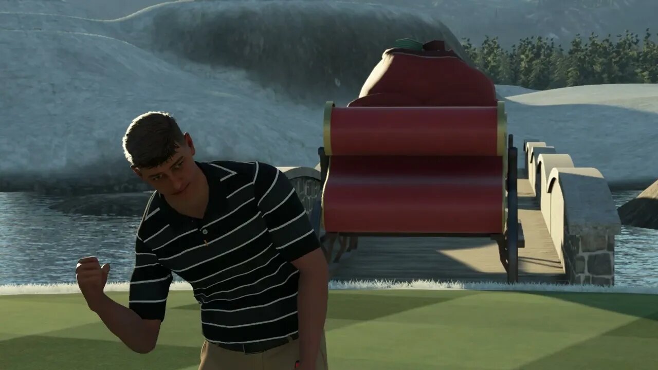 PGA Tour 2K23 - Gingerbread Village-Par 3 (NO COMMENTARY)