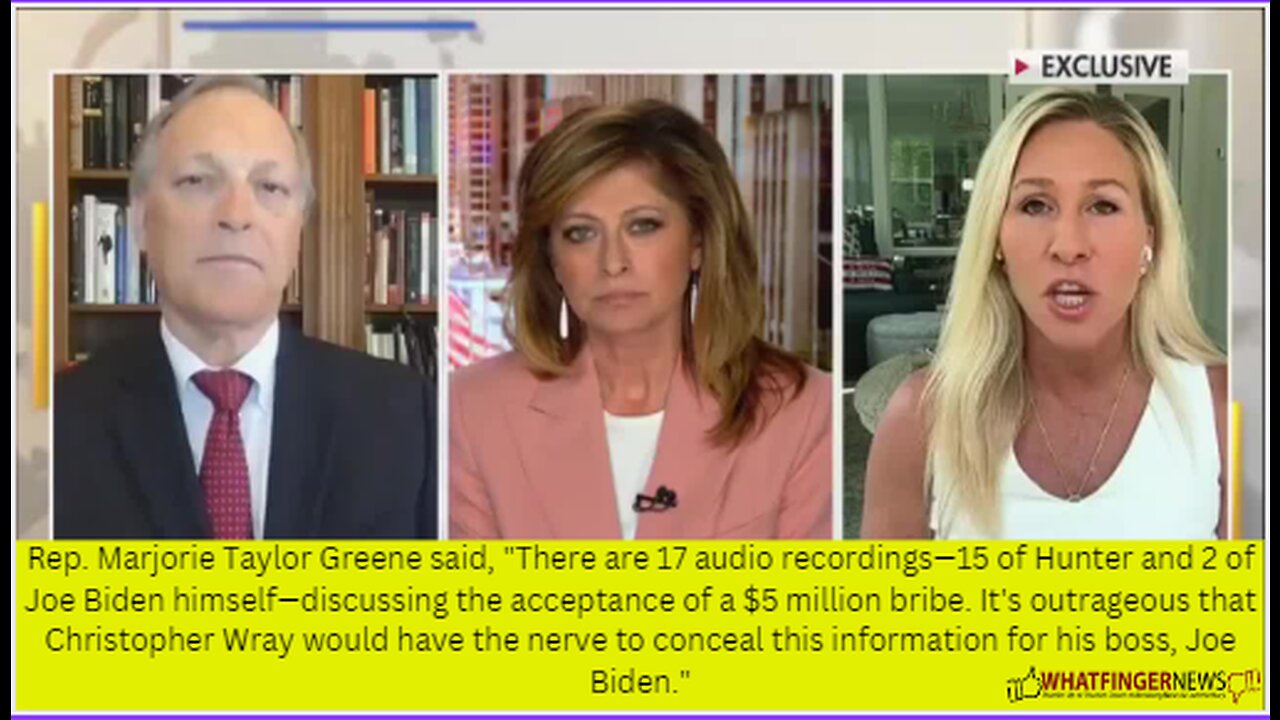 Marjorie Taylor Greene said, "There are 17 audio recordings—15 of Hunter and 2 of Joe Biden himself