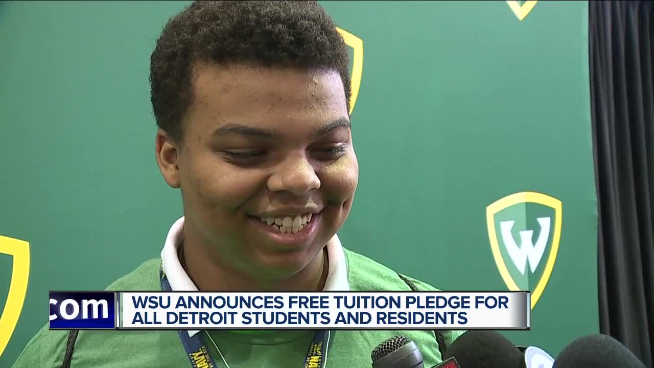 WSU announces free tuition pledge for all Detroit students and residents