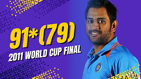 MS Dhoni 91(79) Ball By Ball Full Innings Vs Sri Lanka 2011 World Cup Final