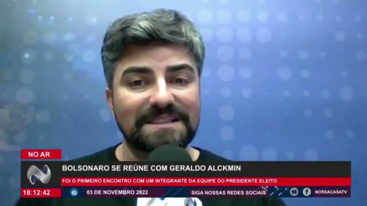 URGENTE BOLSONARO SE REÚNE COM GERALDO ALCKMIN