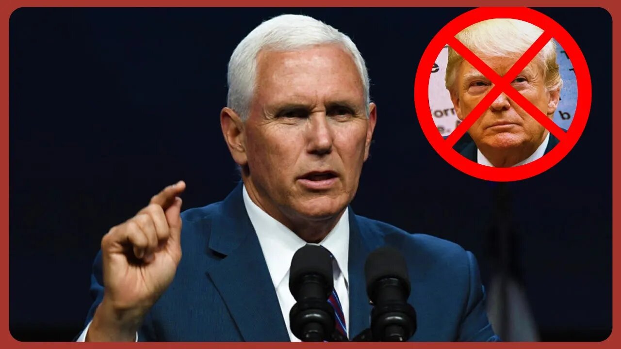 Mike Pence Turns his back towards Trump