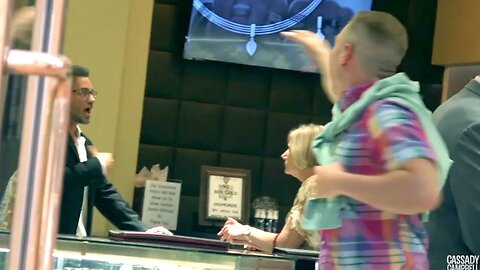 Spoiled Rich Kid Freaks out at his Dad in the Jewelry Store!